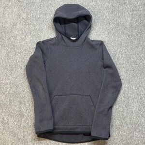 Nike Women Charcoal Grey‎ Fleece Hoodie Athletic Zipper Pocket Size XS